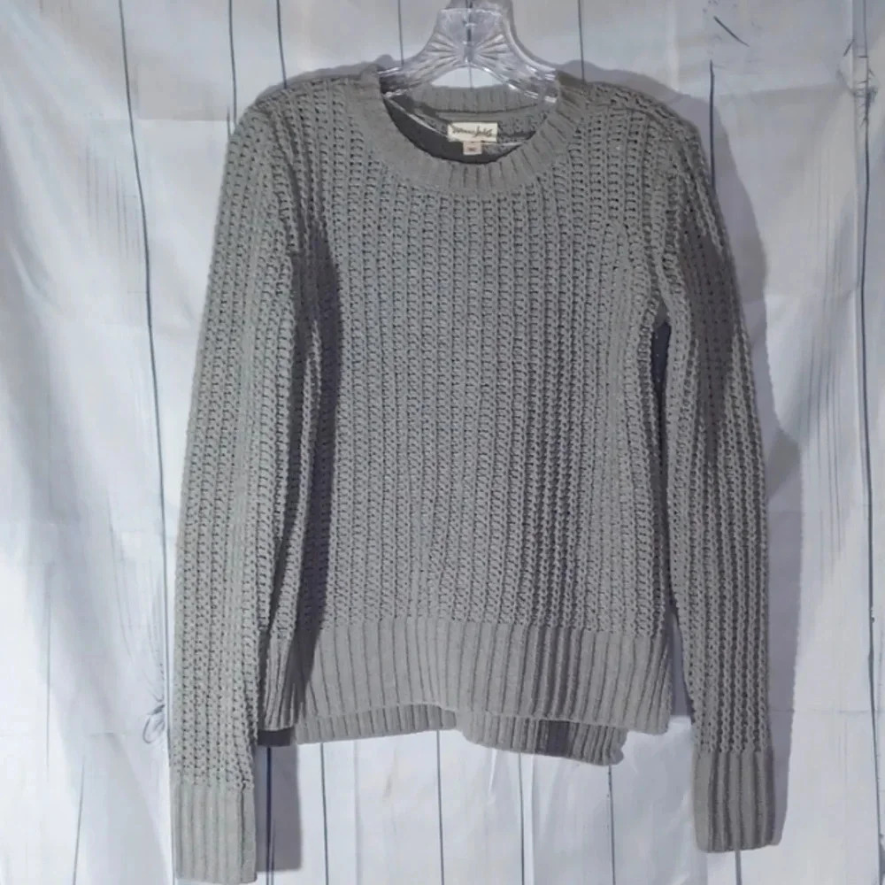 Maison Jules Loose Knit Boho Retro Everyday Pullover Casual Sweater